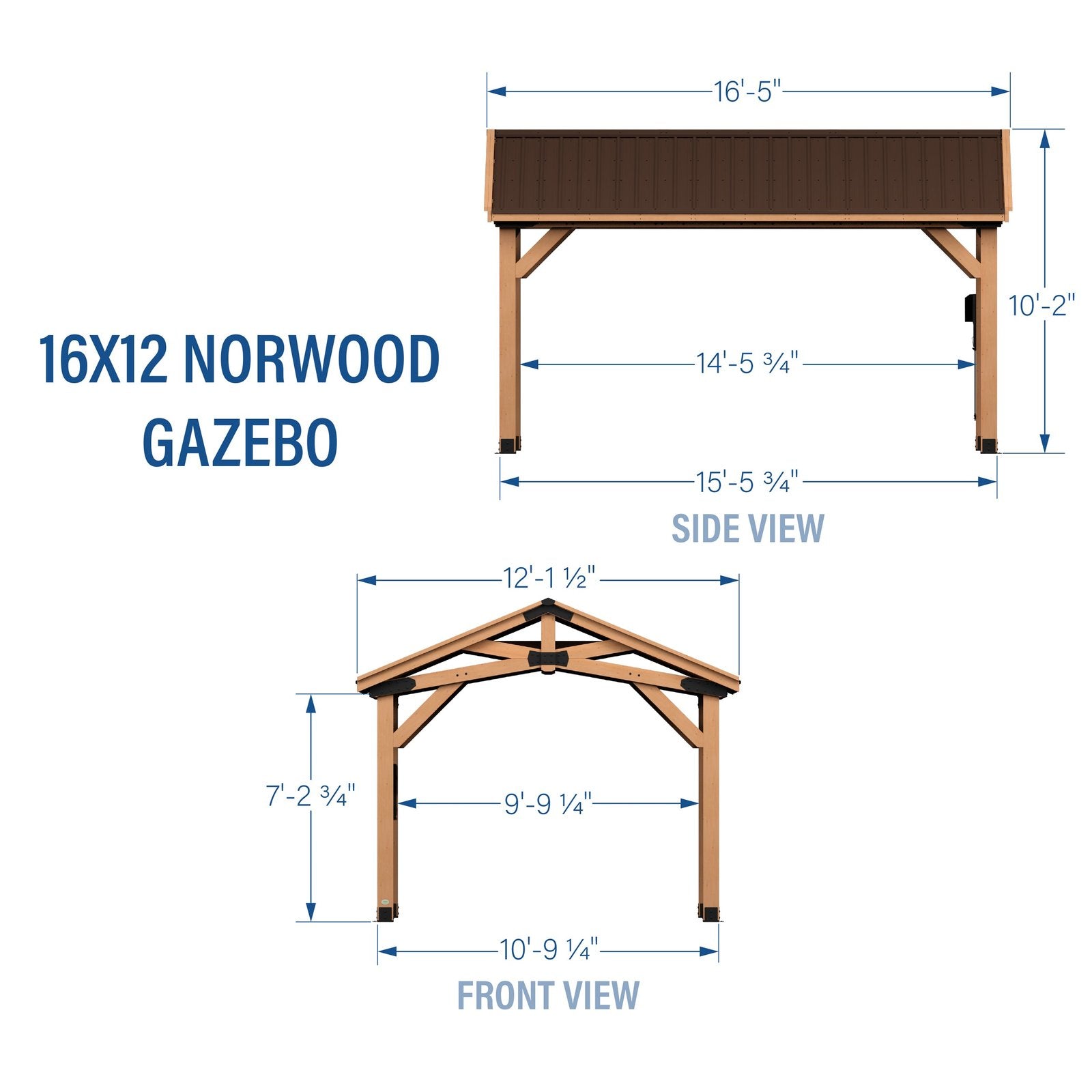 16x12 norwood gazebo diagram 16x12 norwood gazebo diagram