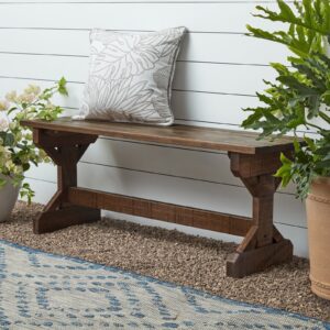 bench brown outdoor 1
