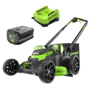 greenworks 80v 25 brushless cordless self propelled lawn mower 3 in 1 dual blade lawnmover w 4 0ah battery and rapid charger included.169a03c365ba 711e87cb 821f 4ed2 ac32 f51273a36105